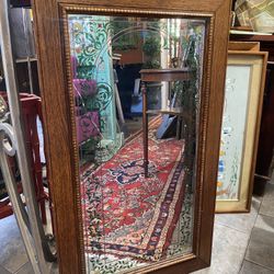 Reverse paint, solid wood, beautiful mirror