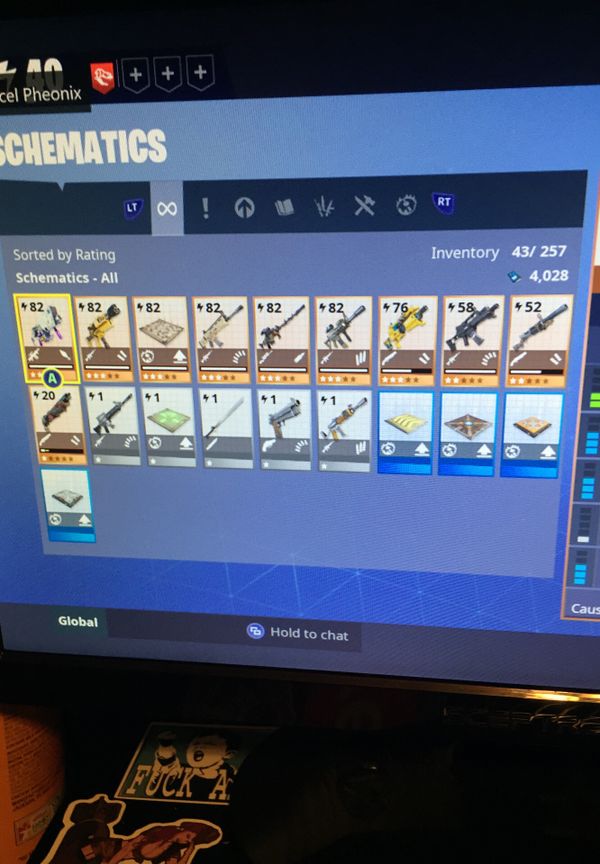 fortnite account - fortnite schematics for sale