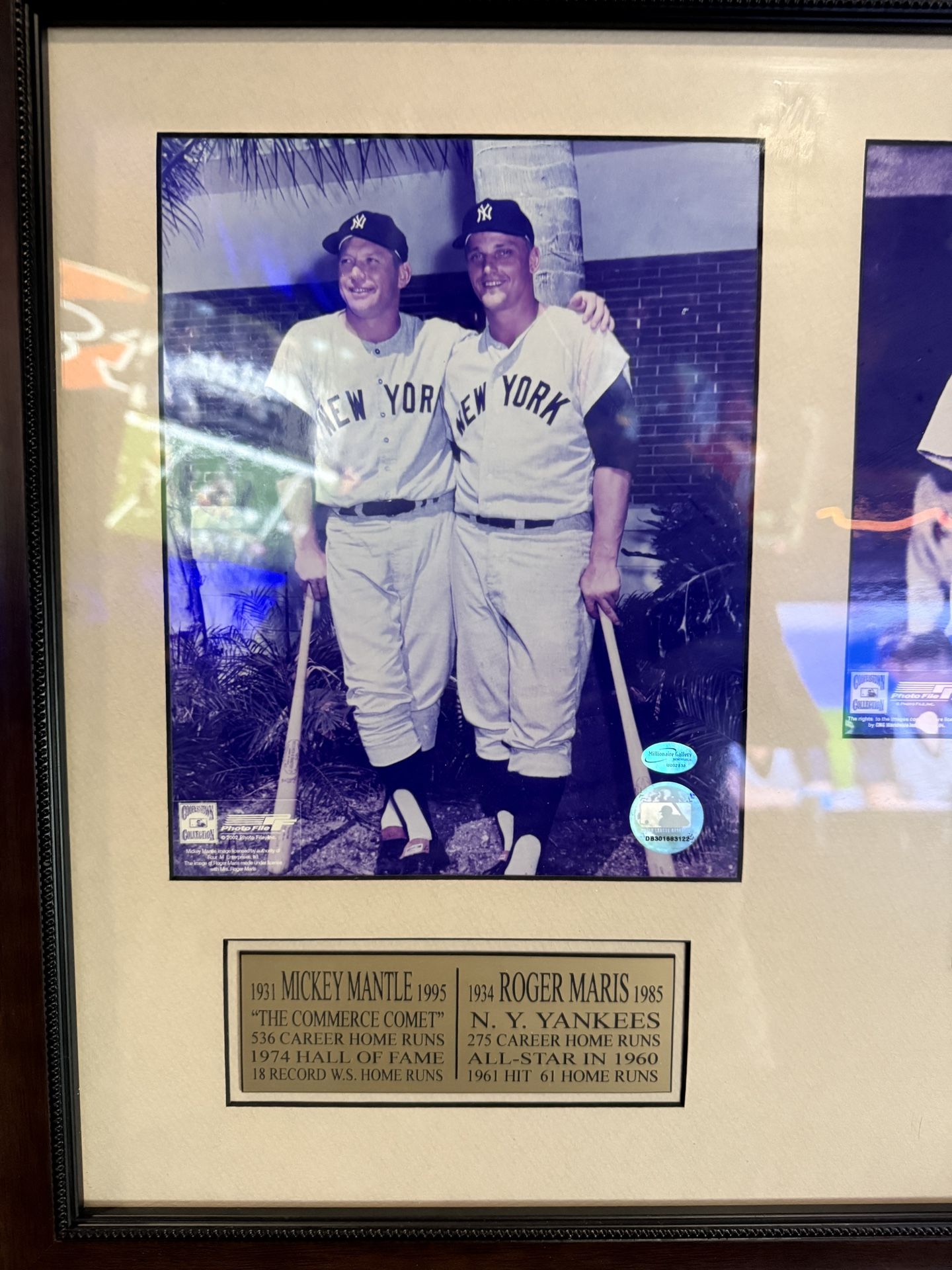 NY Yankees Collage And Pin Frame