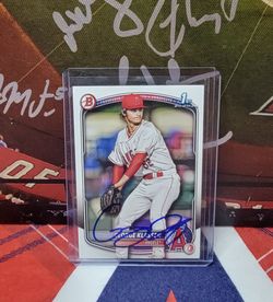 Angels pitcher George Klassen 1st Bowman Autograph Card