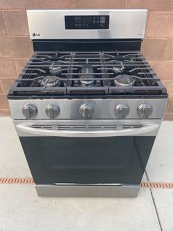 LG ThinQ Stainless Steel Gas Range