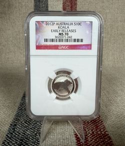 2012-P Australia Koala 1/10 oz Silver NGC MS70 Early Releases