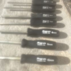 Allen Swivel Screwdrivers Set Of 8 Brand New Snap On 