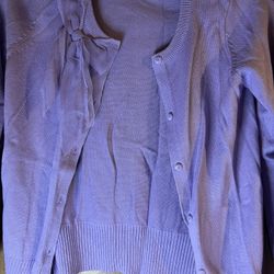 Purple Childrens Cardigan