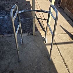 Folding Walker with Wheels – Like New