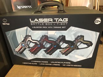New Kids Infrared Laser Tag Guns Sets For Kids - “USA Toyz Battle Box” 4 Pk Lazer Tag Blaster Gun Set with Multiplayer Laser Tag Guns for Kids + Spid