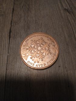 1ounce .999 copper coin