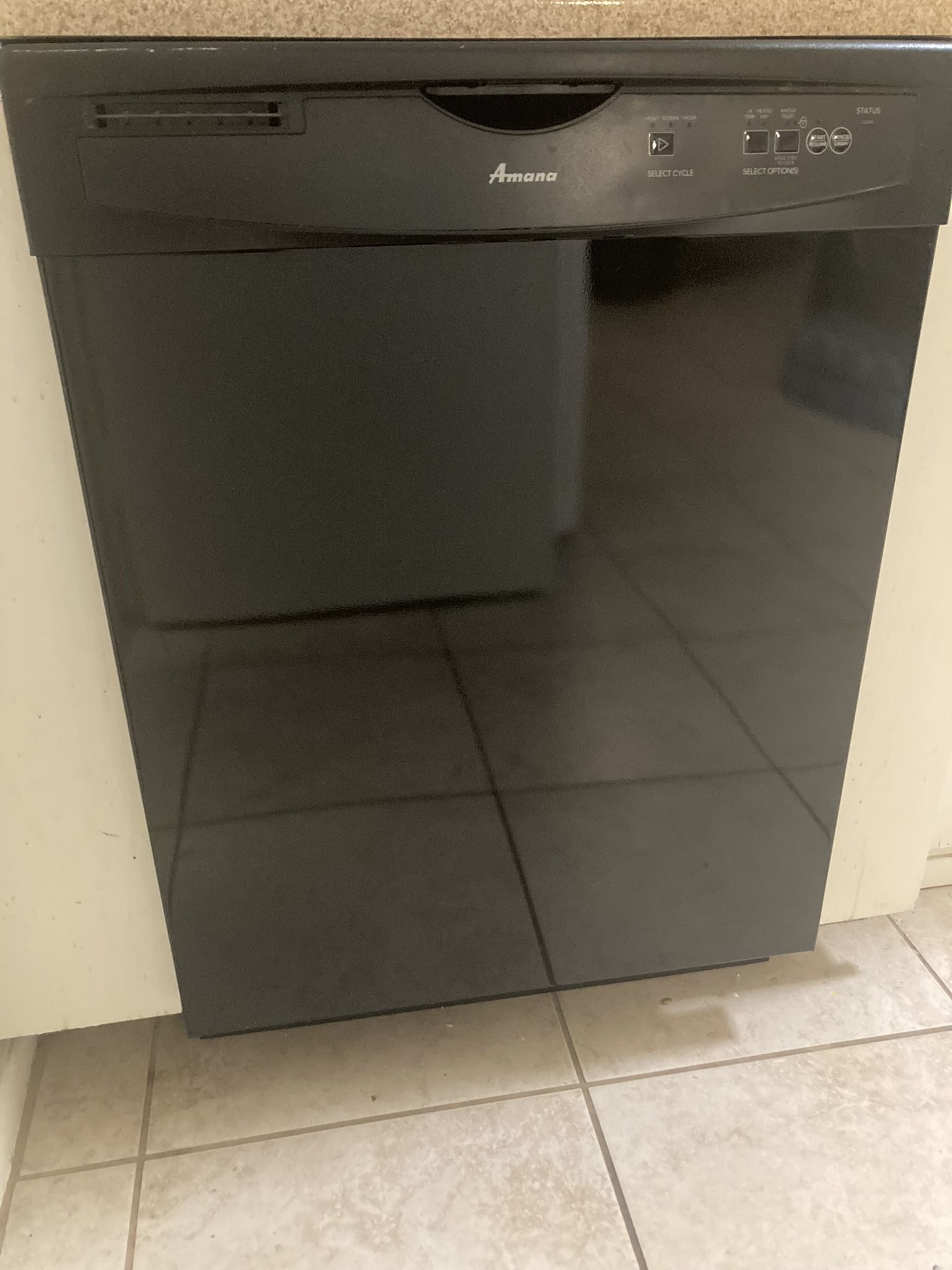 Working Black Dishwasher -- Very Clean