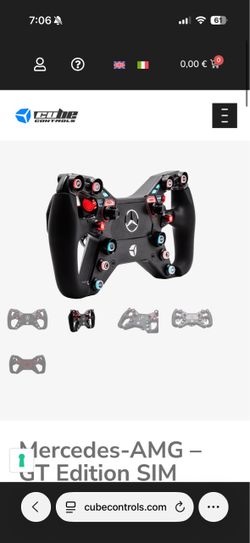 Cube Controls Mercedes sim GT wheel