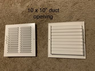 Ceiling white vent covers/registers/grilles
