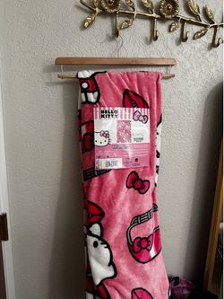 Hello Kitty Football Blanket