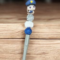 Zootopia Beaded Pen/ Judy Hopps Beaded Pen 