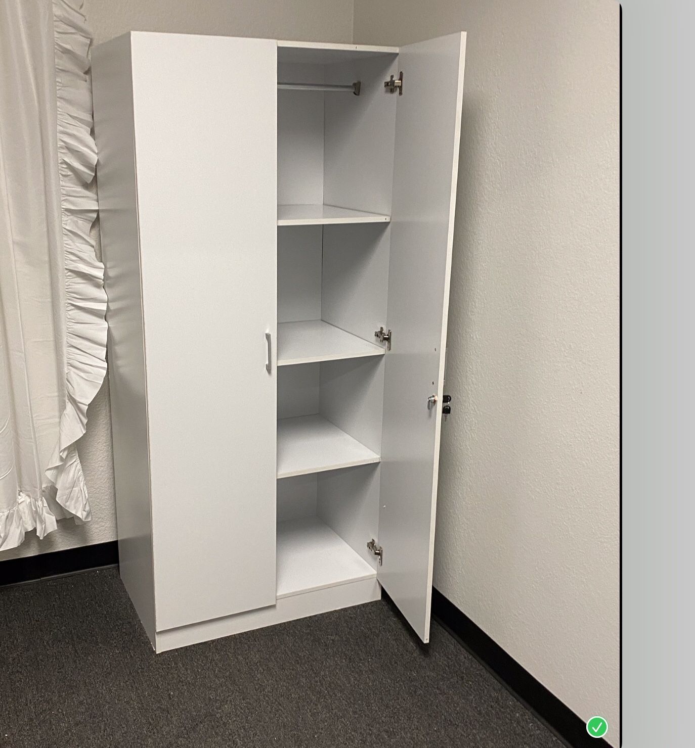 New!! Pantry, Wardrobe, Armoire , Bedroom Furniture , Cabinet, Organizer, Storage Unit , W Lock