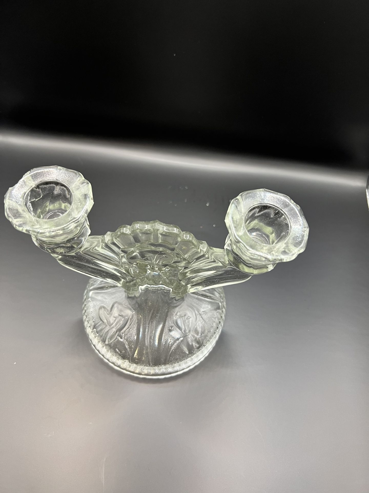 Antique double candle holders