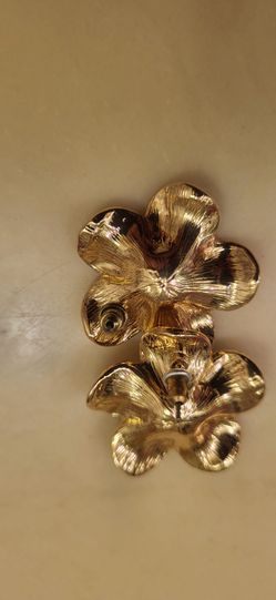 Gold Flower Wall Sconce Light Fixture
