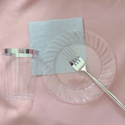 Plates, Napkins, Forks, and Cups Bundle 