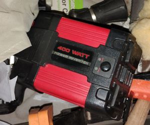Chicago Electric or Cen-Tech branded 400-watt continuous power inverter.