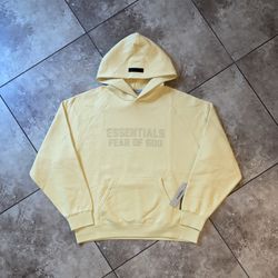 Fear of God Essentials Hoodie Light Tuscan Size XL