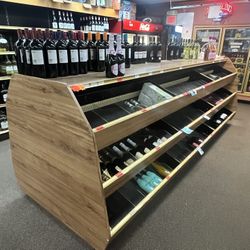Wooded 8 Foot Wine Rack