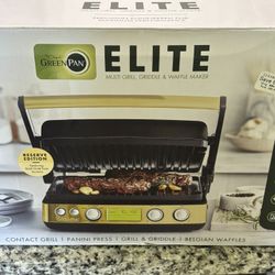 Elite Green Pan Multi Use Panini Press Grill