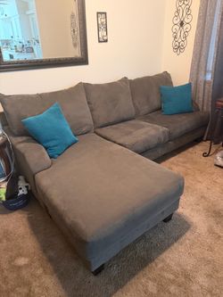 Grey sectional