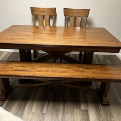 Solid Wood Table Set