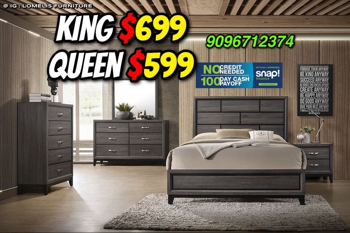 4pcs Queen Bedroom Set