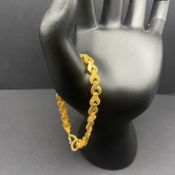 24k Gold Bracelet 7” 18.5 Grams ///— If You See It Is Available—-//