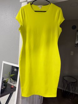 Green stretchy dress