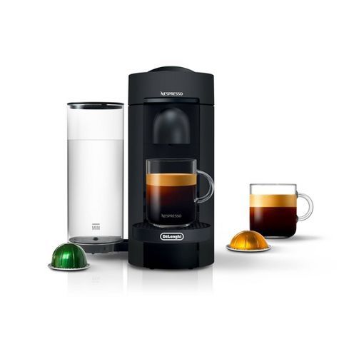 Nespresso VertuoPlus Coffee Maker and Espresso Machine by DeLonghi Black Matte