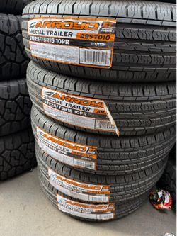 ST 225/75/15 Trailer Tires New Installed And Balanced
