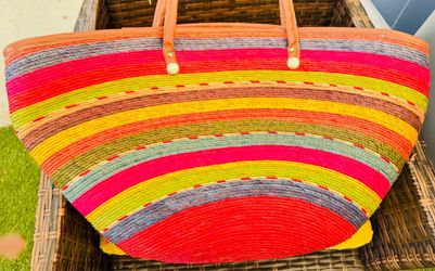 Bolsa Mexicana Straw Tote Bag