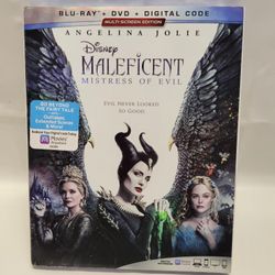 Disney Maleficent Blu Ray DVD 