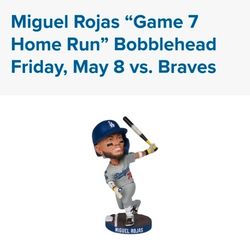 2 Aisle Seats On Reserve 22 Row DD.  Miguel Rojas  Bobblehead.   $130 Each