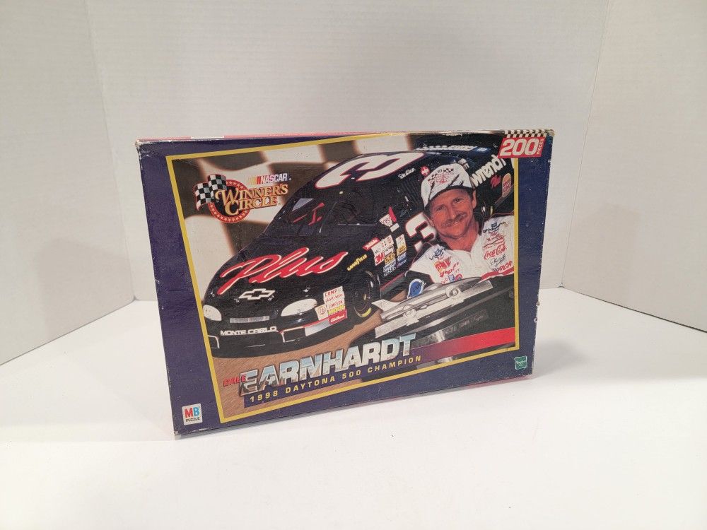 1998 Dale Earnhardt Daytona 500 Champion Nascar 200 Piece Puzzle ~ Hasbro Sealed