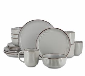 Elama Leo 16 Pc. Dinnerware Set, Service for 4