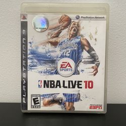 NBA Live 10 PS3 Sony PlayStation 3 Like New Basketball Video Game ESPN