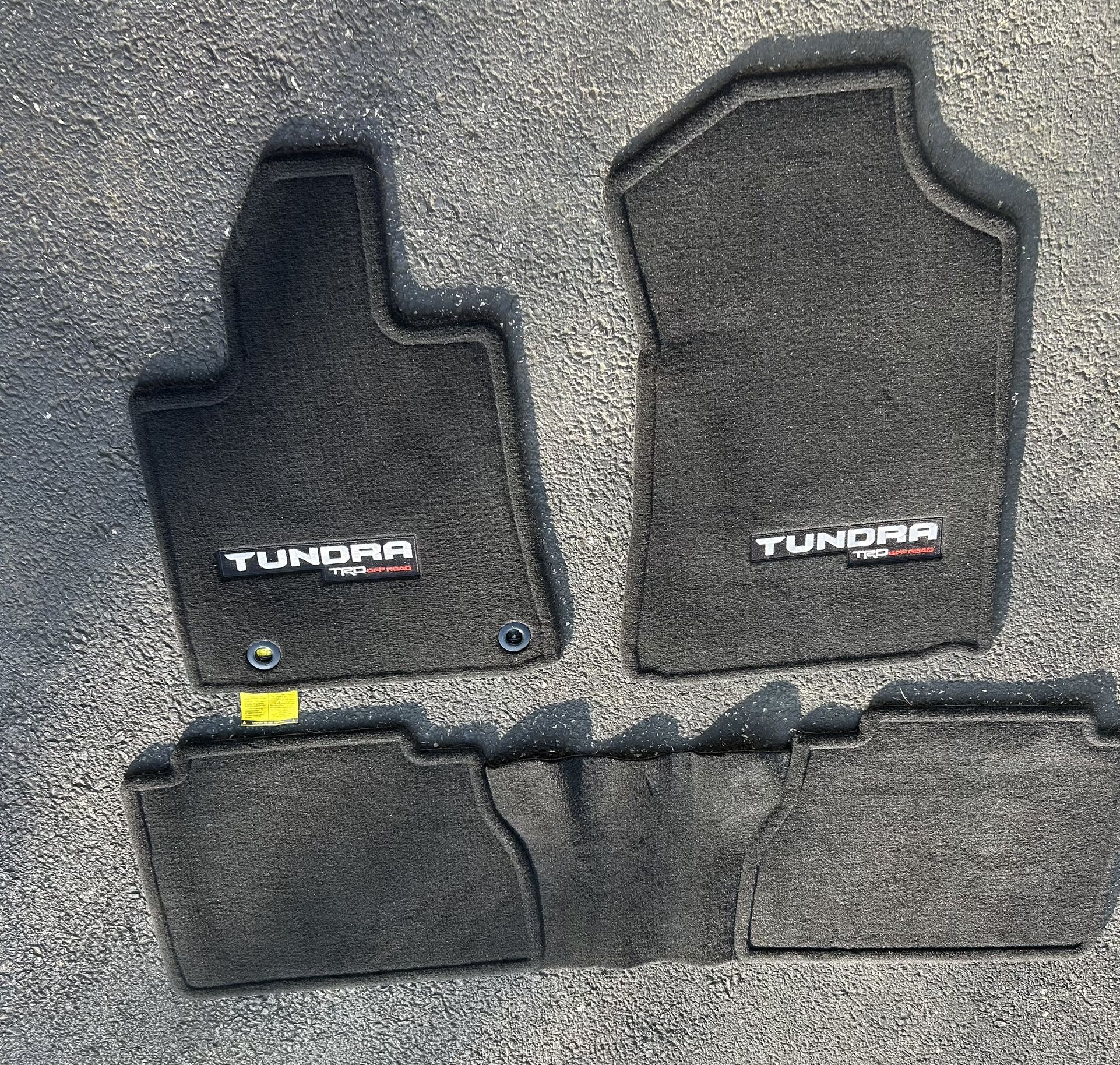 Toyota OEM 2018-2021 Tundra TRD OffRoad Sport D-Cab Floor Mat Set Black NEW