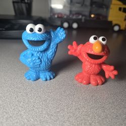 2013 Sesame Street Workshop GROVER ELMO Figure Lot 3" Toy Hasbro