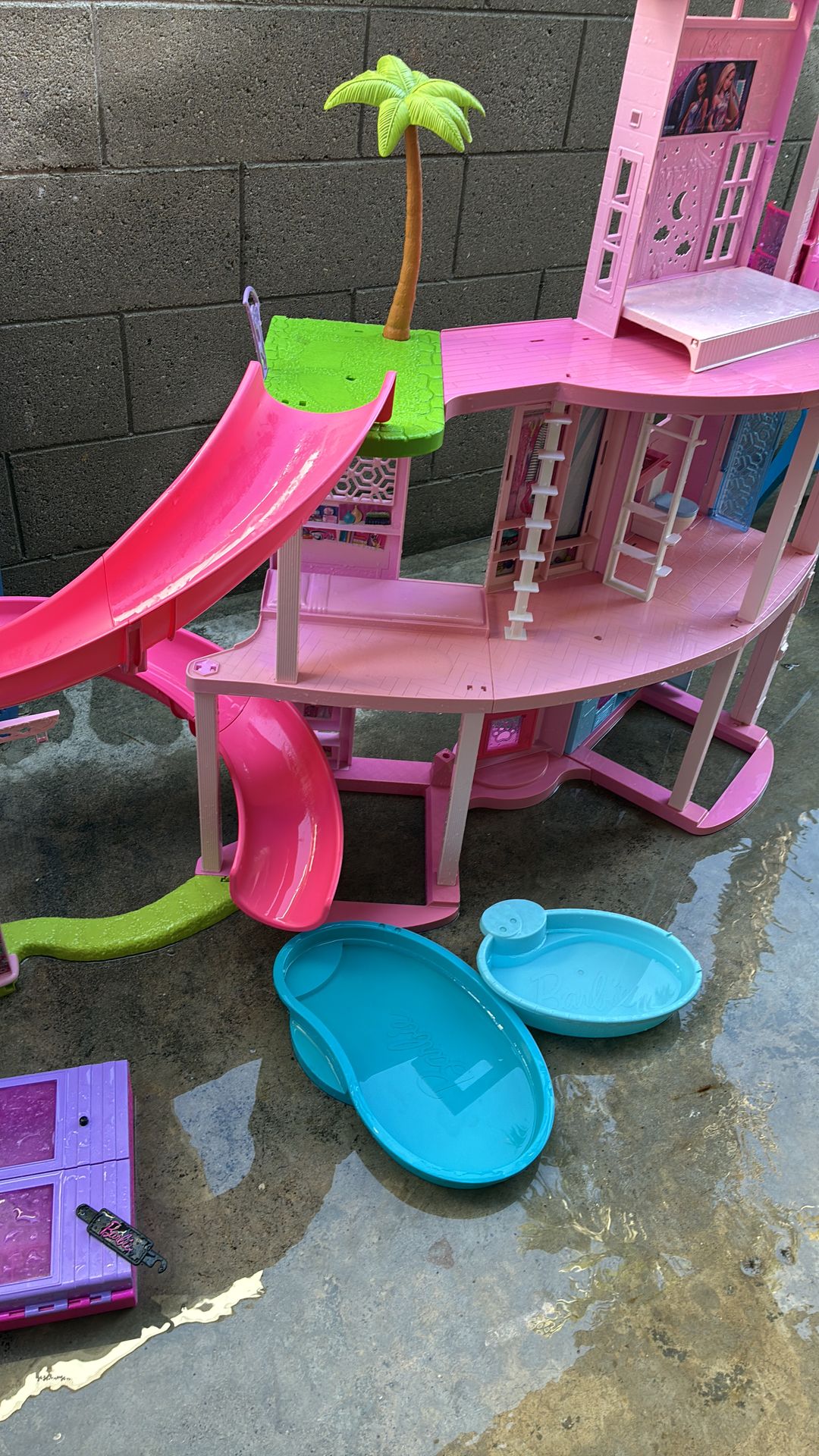 Barbie dream house with accessories