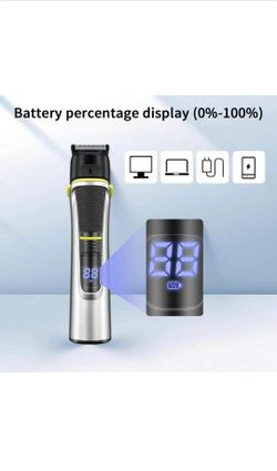 Beard Trimmer for Men - 15 in 1 Mens Grooming Kit - Cordless Hair Clippers for Men - Nose Hair Trimmer Multifunctional Grooming Kit for Men - IPX5 Wat