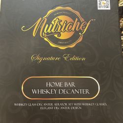 Hamilton Signature Edition Decanter Set 4 Glass Brand New