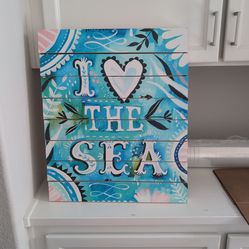 I love the sea painting