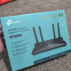 TP-LINK Archer AX3000, 4 Stream Dual Band Wifi 6 Wireless Router
