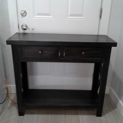 Dark Color  Side Table End Table 38 W X 14 D X 33 H Inches 