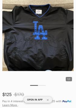 Black and blue LA dodger wind breaker