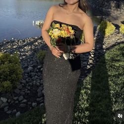 Oh Polly Black Tube dress Size 4