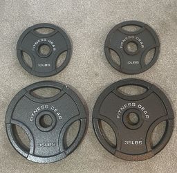 Fitness Gear Olympic Cast Plate / Total Weight : 80lbs(35lbs 2ea , 10lbs 2ea)