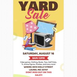 Yard Sale 08/16/25