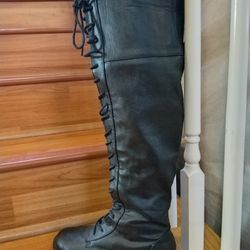 Women's Black Long Boots 